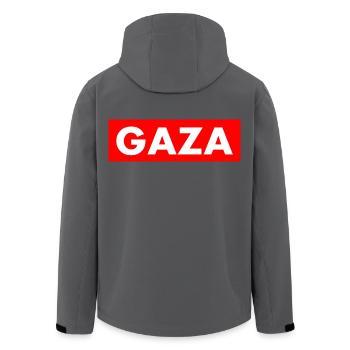 Gaza - Recycelte Männer Softshell-Jacke von Stanley/Stella - Anthrazit - Hinten - AI Model Male 185 light (185cm)
