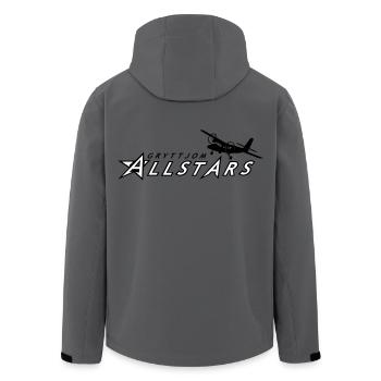 Gryttjom Allstars - Men’s Recycled Softshell Jacket by Stanley/Stella - anthracite - Back - AI Model Male 185 light (185cm)