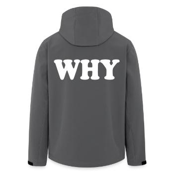Why - Recycelte Männer Softshell-Jacke von Stanley/Stella - Anthrazit - Hinten - AI Model Male 185 light (185cm)