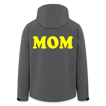 Mom - Recycelte Männer Softshell-Jacke von Stanley/Stella - Anthrazit - Hinten - AI Model Male 185 light (185cm)