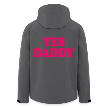 Yes daddy - Recycelte Männer Softshell-Jacke von Stanley/Stella - Anthrazit - Hinten - AI Model Male 185 light (185cm)