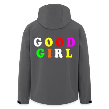 Good girl - Recycelte Männer Softshell-Jacke von Stanley/Stella - Anthrazit - Hinten - AI Model Male 185 light (185cm)