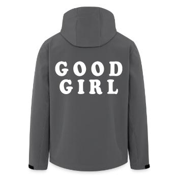 Good girl - Recycelte Männer Softshell-Jacke von Stanley/Stella - Anthrazit - Hinten - AI Model Male 185 light (185cm)