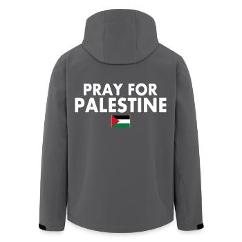 Pray for palestine - Recycelte Männer Softshell-Jacke von Stanley/Stella - Anthrazit - Hinten - AI Model Male 185 light (185cm)