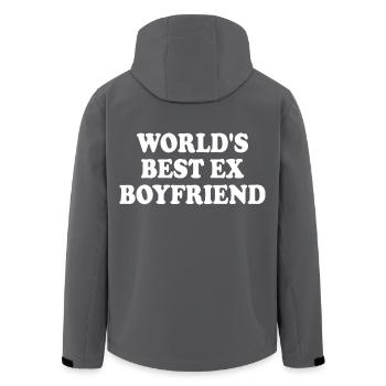 world's best ex boyfriend - Recycelte Männer Softshell-Jacke von Stanley/Stella - Anthrazit - Hinten - AI Model Male 185 light (185cm)