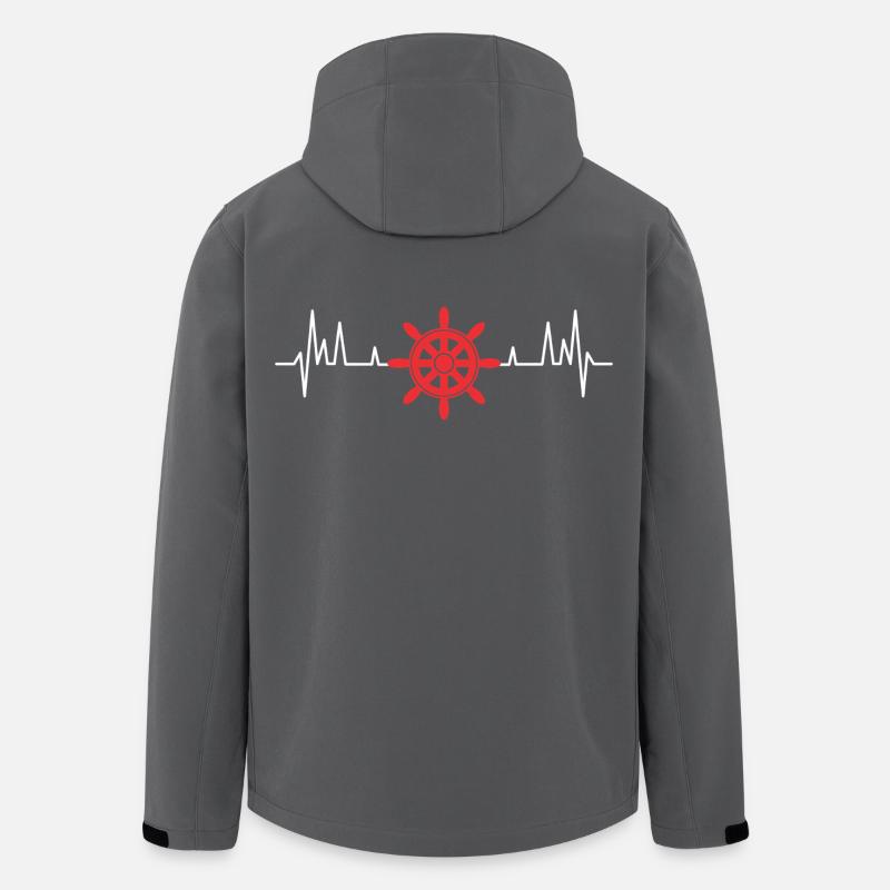 Segelboot Segelboot Skipper Boot - Recycelte Männer Softshell-Jacke von Stanley/Stella - Anthrazit