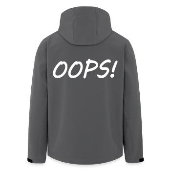 Oops - Recycelte Männer Softshell-Jacke von Stanley/Stella - Anthrazit - Hinten - AI Model Male 185 light (185cm)