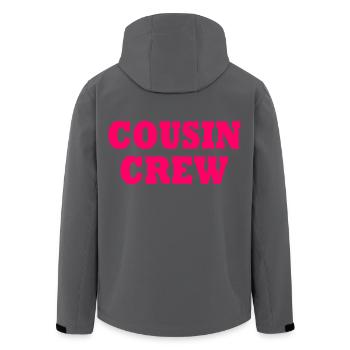 cousin crew - Recycelte Männer Softshell-Jacke von Stanley/Stella - Anthrazit - Hinten - AI Model Male 185 light (185cm)