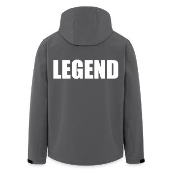 Legend - Recycelte Männer Softshell-Jacke von Stanley/Stella - Anthrazit - Hinten - AI Model Male 185 light (185cm)