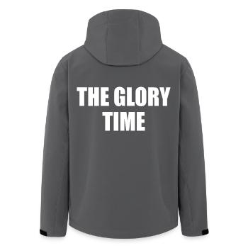 The glory time - Recycelte Männer Softshell-Jacke von Stanley/Stella - Anthrazit - Hinten - AI Model Male 185 light (185cm)
