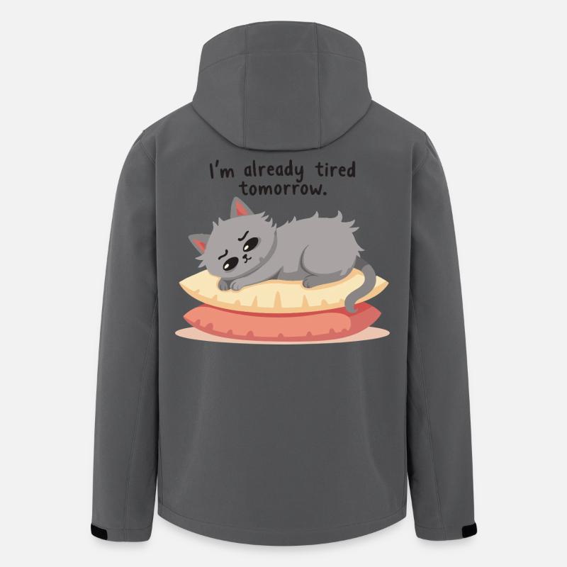 Already Tired Tomorrow - Men’s Recycled Softshell Jacket by Stanley/Stella - anthracite