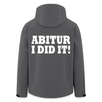 Abitur - Recycelte Männer Softshell-Jacke von Stanley/Stella - Anthrazit - Hinten - AI Model Male 185 light (185cm)