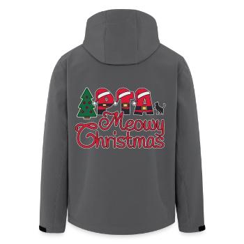 PTA Katze Xmas meowy Weihnachten - Recycelte Männer Softshell-Jacke von Stanley/Stella - Anthrazit - Hinten - AI Model Male 185 light (185cm)