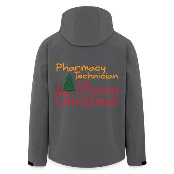 Pharmacy technician Xmas Cat meowy Weihnachten - Recycelte Männer Softshell-Jacke von Stanley/Stella - Anthrazit - Hinten - AI Model Male 185 light (185cm)