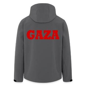 Gaza - Recycelte Männer Softshell-Jacke von Stanley/Stella - Anthrazit - Hinten - AI Model Male 185 light (185cm)