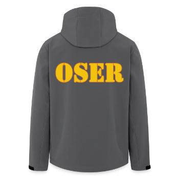 WAG U - Recycelte Männer Softshell-Jacke von Stanley/Stella - Anthrazit - Hinten - AI Model Male 185 light (185cm)