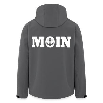 Moin - Recycelte Männer Softshell-Jacke von Stanley/Stella - Anthrazit - Hinten - AI Model Male 185 light (185cm)
