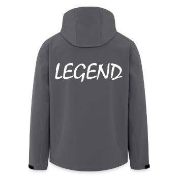 Legend - Recycelte Männer Softshell-Jacke von Stanley/Stella - Anthrazit - Hinten - AI Model Male 185 light (185cm)