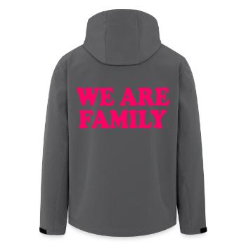 We are family - Recycelte Männer Softshell-Jacke von Stanley/Stella - Anthrazit - Hinten - AI Model Male 185 light (185cm)