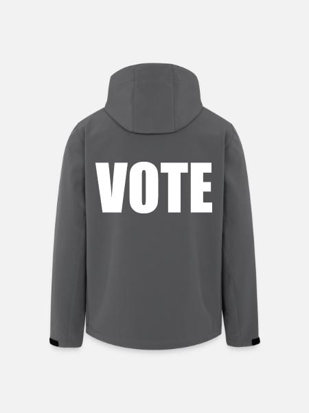 Vote - Recycelte Männer Softshell-Jacke von Stanley/Stella - Anthrazit