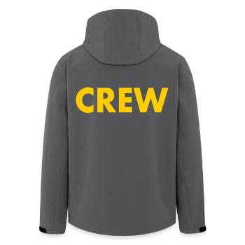 Crew - Recycelte Männer Softshell-Jacke von Stanley/Stella - Anthrazit - Hinten - AI Model Male 185 light (185cm)
