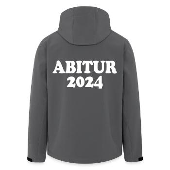 Abitur 2024 - Recycelte Männer Softshell-Jacke von Stanley/Stella - Anthrazit - Hinten - AI Model Male 185 light (185cm)