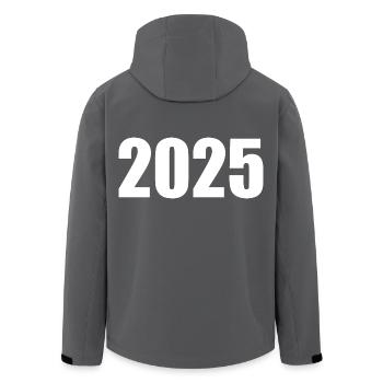 2025 - Recycelte Männer Softshell-Jacke von Stanley/Stella - Anthrazit - Hinten - AI Model Male 185 light (185cm)