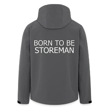 Storeman Born To Be - Recycelte Männer Softshell-Jacke von Stanley/Stella - Anthrazit - Hinten - AI Model Male 185 light (185cm)
