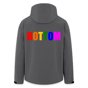 Bottom - Recycelte Männer Softshell-Jacke von Stanley/Stella - Anthrazit - Hinten - AI Model Male 185 light (185cm)