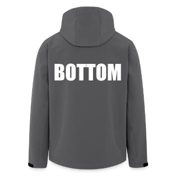 Bottom - Recycelte Männer Softshell-Jacke von Stanley/Stella - Anthrazit - Hinten - AI Model Male 185 light (185cm)
