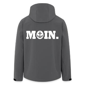 Moin - Recycelte Männer Softshell-Jacke von Stanley/Stella - Anthrazit - Hinten - AI Model Male 185 light (185cm)