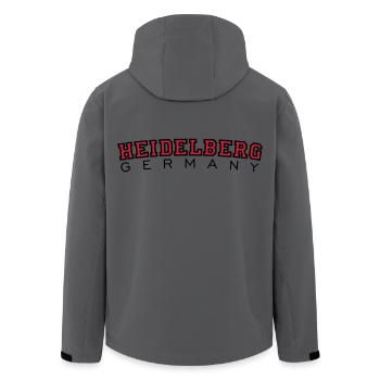 Heidelberg Germany - Recycelte Männer Softshell-Jacke von Stanley/Stella - Anthrazit - Hinten - AI Model Male 185 light (185cm)
