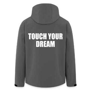 touch your dream - Recycelte Männer Softshell-Jacke von Stanley/Stella - Anthrazit - Hinten - AI Model Male 185 light (185cm)