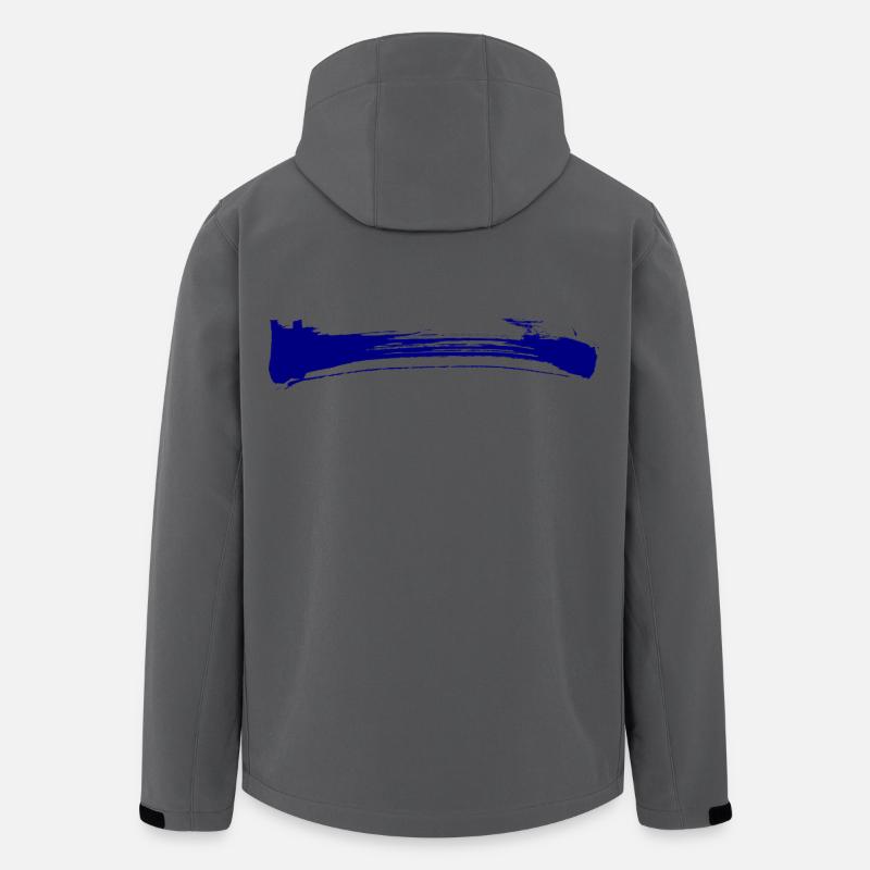 Streifen - Pinselstrich - Recycelte Männer Softshell-Jacke von Stanley/Stella - Anthrazit