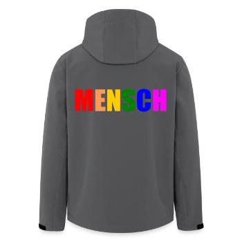 Mensch - Recycelte Männer Softshell-Jacke von Stanley/Stella - Anthrazit - Hinten - AI Model Male 185 light (185cm)