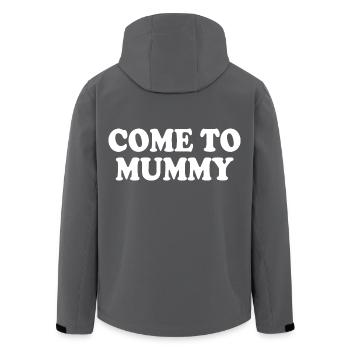 come to mummy - Recycelte Männer Softshell-Jacke von Stanley/Stella - Anthrazit - Hinten - AI Model Male 185 light (185cm)