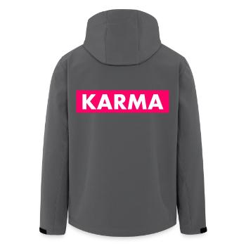 Karma - Recycelte Männer Softshell-Jacke von Stanley/Stella - Anthrazit - Hinten - AI Model Male 185 light (185cm)