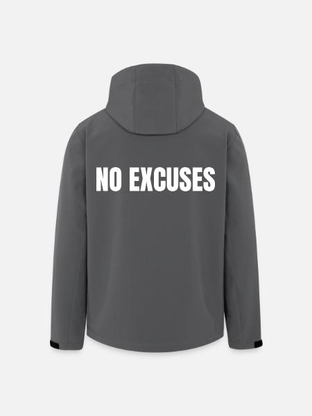 NO EXCUSES - Recycelte Männer Softshell-Jacke von Stanley/Stella - Anthrazit