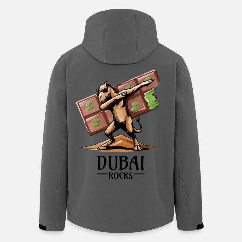 Dabbing dromedary and Dubai vibes - Men’s Recycled Softshell Jacket by Stanley/Stella - anthracite