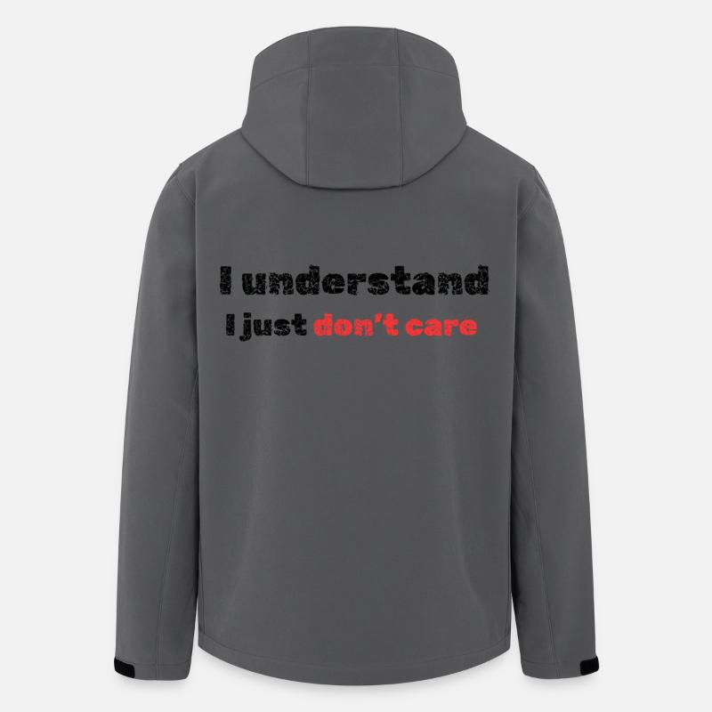 I understand I just don't care - Recycelte Männer Softshell-Jacke von Stanley/Stella - Anthrazit