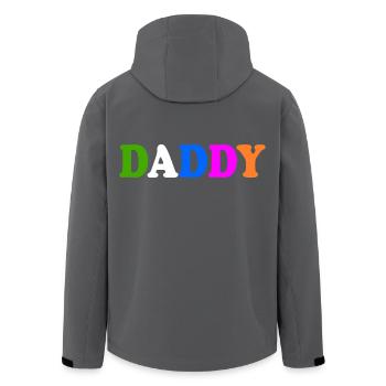 Daddy - Recycelte Männer Softshell-Jacke von Stanley/Stella - Anthrazit - Hinten - AI Model Male 185 light (185cm)