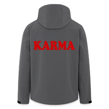 Karma - Recycelte Männer Softshell-Jacke von Stanley/Stella - Anthrazit - Hinten - AI Model Male 185 light (185cm)