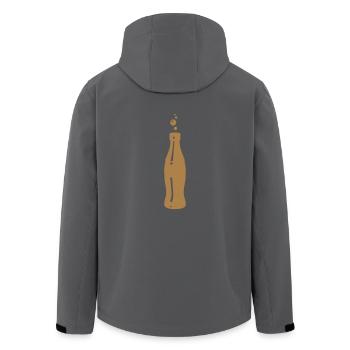 Flasche Limonade Getränk Geschenk Idee Wasser - Recycelte Männer Softshell-Jacke von Stanley/Stella - Anthrazit - Hinten - AI Model Male 185 light (185cm)