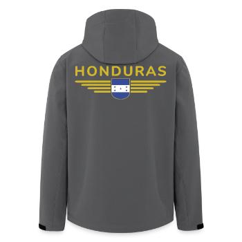 Honduras T-Shirt für Fans - Recycelte Männer Softshell-Jacke von Stanley/Stella - Anthrazit - Hinten - AI Model Male 185 light (185cm)