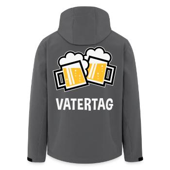 Vatertag (Bier Prosit / Bayrische Bierkrüge / 3C) - Recycelte Männer Softshell-Jacke von Stanley/Stella - Anthrazit - Hinten - AI Model Male 185 light (185cm)