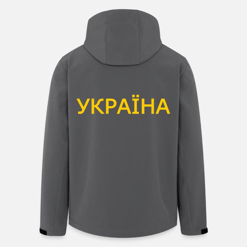 Україна - Veste softshell homme en polyester recyclé Stanley/Stella - charbon