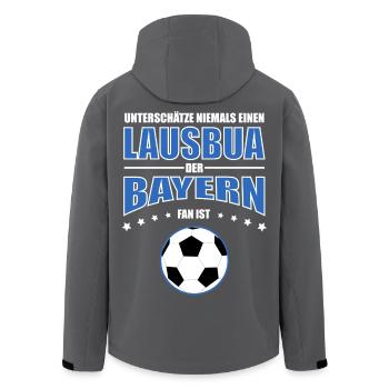 Lausbua - Supporter de football du Bayern - Veste softshell homme en polyester recyclé Stanley/Stella - charbon - Dos - AI Model Male 185 light (185cm)