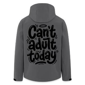 Can't adult today - Men’s Recycled Softshell Jacket by Stanley/Stella - anthracite - Back - AI Model Male 185 light (185cm)