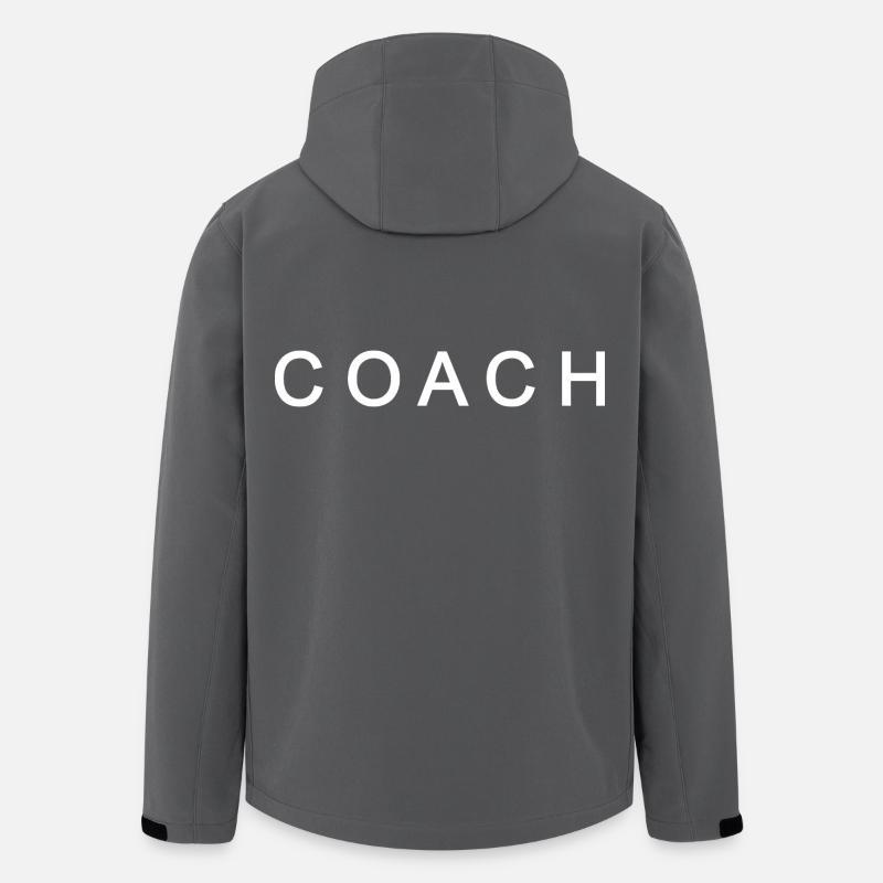 Coach - Veste softshell homme en polyester recyclé Stanley/Stella - charbon