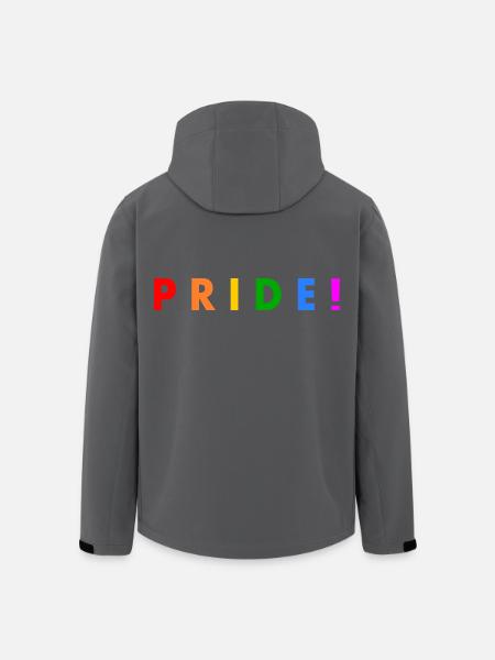 Pride - Recycelte Männer Softshell-Jacke von Stanley/Stella - Anthrazit